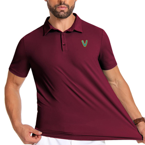 Camisa Polo de Alta Gama para Hombre, de Algodón con Sensación Fresca y Bordado, Estilo Casual de Verano para Negocios, con Botones y Cuello Camisero, a la Moda - Product Image 3