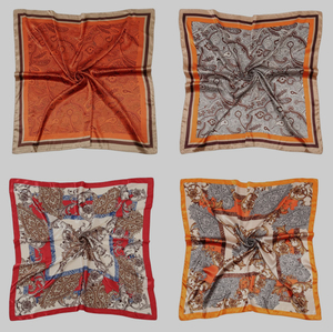 <b>Bandana</b> Scarves Customized Size New 100% Cotton Women's Small Square Scarf Headband Digital Print Summer Casual Wholesale Price - Product Image 6