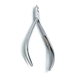 D-05 Nail Cuticle Nipper Finish Polish Stainless Steel Single Spring Toenail Cuticle Nipper With Plain Handle