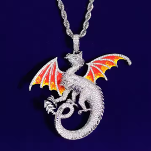 Collier de luxe entièrement glacé Moissanite diamant pendentif D VVS clouté diamant testeur vérifier élégant Hip-Hop argent Sterling - Product Image 2