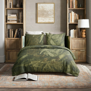 Premium 100% Linen Euro Flex Exclusive Printed Design 100TC 160-180GSM Luxury Bed Sheet & Duvet Set 6 Pcs OEKO-TEX - Product Image 2