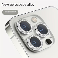 Protection d'objectif Sparkle Diamond - Cache-objectif en strass avec effet scintillant, logo personnalisé OEM/ODM pour accessoires de téléphone