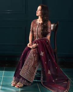 Robe de travail formelle pour femmes de qualité exceptionnelle moderne 2025-2026, dernier modèle de salwar kameez en coton pour les fêtes 01091 - Product Image 5
