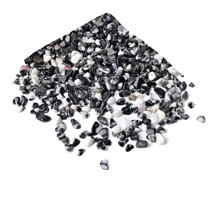 Chip de ágata de cebra de cristal, piedra suelta, piedras preciosas en bruto, chip de piedra caída, cristal curativo natural, gravas, guijarros, Ágata - Product Image 3