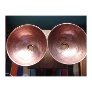 Vente chaude Évier de navire à bol unique en cuivre antique de haute qualité Finition brossée à la main Installation sous le comptoir Facile à nettoyer - Product Image 4