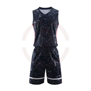 Uniformes de basket-ball pour adultes de taille XL en polyester respirant à séchage rapide imprimés de logo personnalisé nouveau style de vêtements de sport - Product Image 1