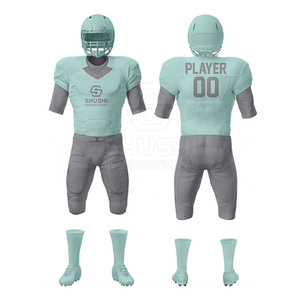 Uniformes de Fútbol Americano de la Mejor Calidad, Diseños Personalizados, Impresión Sublimada, Manga Corta, 100% Poliéster, Secado Rápido, Transpirable - Product Image 3