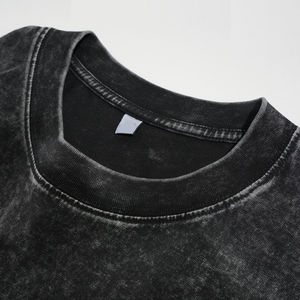 Camisetas extragrandes lavadas de algodón para hombre de piedra de alta calidad, peso pesado recortado personalizado con buena calidad - Product Image 3