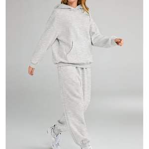 Conjunto Deportivo para Mujer al por Mayor, 100% Algodón, Ligero, Sudadera y Pantalones Jogger Transpirables, Dos Piezas, Cintura Alta - Product Image 2