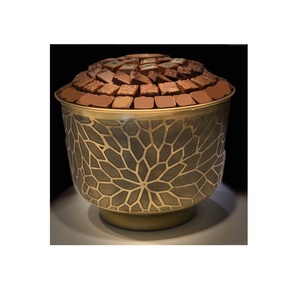 Bol à chocolat en métal au fini or le plus élevé pour le mariage Bonbons décoratifs Desserts Bol de service pour les mariages Réceptions à bon prix - Product Image 1