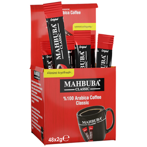 Café Instantáneo Liofilizado Mahbuba Premium 2g, 100% Arábica, Mezcla Clásica Sin Azúcar, Certificado Kosher, Alta Calidad, en Caja - Product Image 1