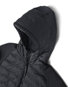 Veste matelassée de style parka pour homme, tissu tissé imperméable, capuche amovible, fermeture éclair, dernier design pour le printemps - Product Image 2