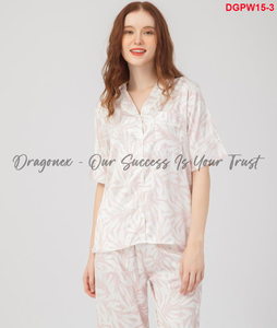Pijama de manga corta de satén 100%, conjunto de su requisito, Material suave, cómodo en los días calurosos, ropa de dormir cómoda y elegante 2024 - Product Image 3