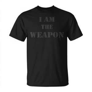 T-shirt con dichiarazione di protesta 'I Am the Weapon' Categoria Magliette Promozionali - Product Image 3