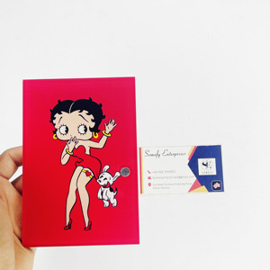Design personalizzato Betty Boo piastrelle acriliche ciglia sostenibile per Extension per ciglia lunghezza Mix personalizzazione strumento di bellezza fiore - Product Image 5