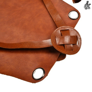 Tablier de cuisine BBQ d'atelier unisexe de haute qualité avec lanières réglables en cuir Tablier de barbier imperméable en PE-BD tissu avec logo personnalisé - Product Image 3