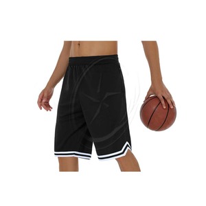 Pantalones Cortos Largos de baloncesto para hombre con bolsillos con cremallera 11 malla atlética gimnasio entrenamiento Deporte Pantalones cortos de secado rápido transpirable ligero - Product Image 1