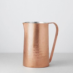 Pichet à eau résistant à la chaleur Pot à eau de glace en métal Matériau en cuivre pur de haute qualité Hammred Design Pichet à eau froide - Product Image 6