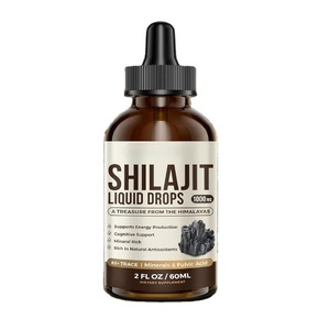Gouttes de liquide Shilajit de l'Himalaya purement séchées au soleil de marque privée, gouttes de Shilajit de qualité supérieure et la plus puissante au-dessus de la source de 19000 pieds - Product Image 1