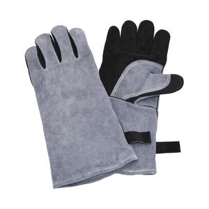 Gants de soudage résistants à la chaleur en cuir de vache blanc Gants de sécurité industrielle imperméables Vente en gros directe d'usine robuste - Product Image 2