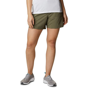 กางเกงขาสั้นคาร์โก้ผู้หญิงสั่งทำพิเศษ OEM ขายส่ง เป็นมิตรกับสิ่งแวดล้อม แห้งเร็ว ผ้าแคนวาส เอวยางยืด สีและตำแหน่งโลโก้ปรับแต่งได้ - Product Image 3