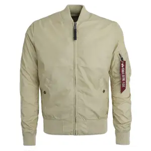 Nuevo estilo Venta caliente Ligero Tallas grandes Causal Bomber Chaquetas Prendas de abrigo Nueva moda Liso Hombres Bomber Chaquetas