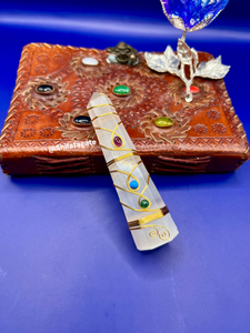 Bán buôn thủ công selenite chữa bệnh tháp pha lê Wand dây bọc công cụ năng lượng cho tinh thần bảo vệ và làm sạch - Product Image 2