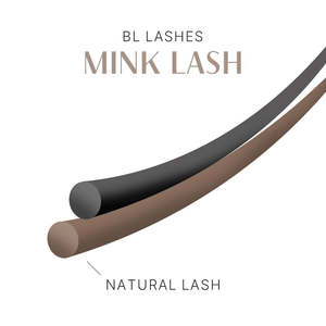 Extensions de cils classiques premium Mink Lash 0.18 en fibre PBT coréenne, longueur 7 mm avec courbures CC, LC, DD, options de longueur unique 25 mm - Product Image 2