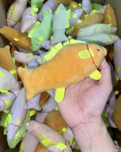 Jouet en peluche pour animal domestique, personnalisé, luxe, en forme de carpe, interactif, mâcher, pour petit chien, entraînement dentaire - Product Image 6