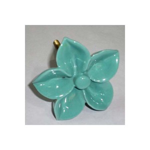 2025 <b>Furniture</b> Decorative Ceramic <b>Knobs</b> Standard Design Good Quality White Color Modern Style Flower Shape Cabinet Drawer <b>Handle</b> - Product Image 6