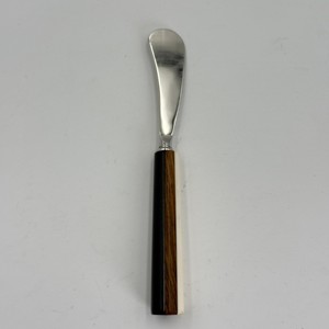 Juego de Cubiertos para Hotel, Cuchara, Cuchillo para Mantequilla, Vajilla para Postre, Color Marrón, Mango de Madera y Resina, Acero Inoxidable con Pulido Espejo - Product Image 1