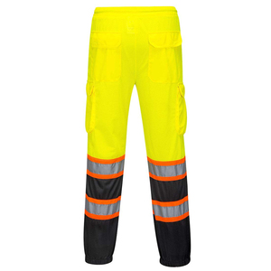 Pantalon de travail réfléchissant haute visibilité personnalisé de haute qualité avec pantalons de travail de sécurité imperméables multi-poches avec logo personnalisable - Product Image 1