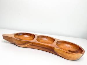 ถาดไม้เสิร์ฟพร้อมที่เก็บของ100% - Product Image 3