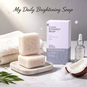 <span class=keywords><strong>Savon</strong></span> exfoliant au glutathion, réduit l'hyperpigmentation, nettoyage en profondeur, hydratant, pour une peau éclatante, 70g*2 savons, vente en gros - Product Image 6