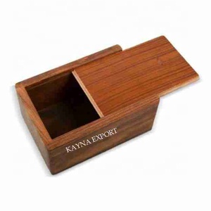 Urne artisanale en bois de manguier de style européen pour cendres humaines, capacité de 200 pouces cubes, biodégradable pour crémation et inhumation - Product Image 2