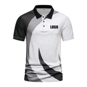 Polo de algodón y poliéster de alta calidad para hombre, Polo para golf y negocios, logotipo personalizado impreso y bordado, uniforme sólido y barato - Product Image 5