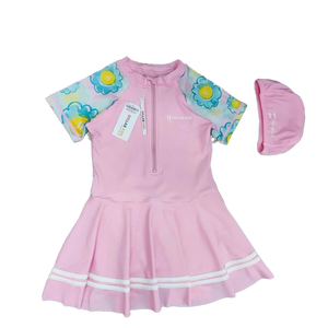 Maillots de bain de fitness à séchage rapide de haute qualité pour femmes enfants Design floral personnalisé Pantalon de natation imperméable en nylon spandex-OEM/ODM - Product Image 3