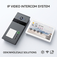 Hiwink Großhandel 2K IP-Türsprechanlage 7-Zoll IPS-Touchscreen Gesichtserkennung NFC-Zugangskontrolle IP65 Wasserdicht Villa-Gegensprechanlage