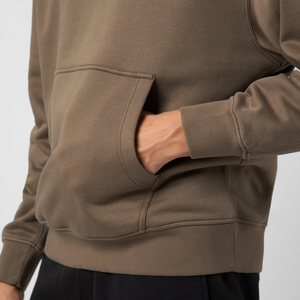 เสื้อฮู้ดดี้ผ้าฟลีซคอตตอน GSM หนานุ่มสำหรับผู้ชาย สไตล์สตรีทแวร์ เหมาะสำหรับงานพิมพ์ลายแบบกำหนดเอง เสื้อสเวตเชิ้ตแบบสวมหัว - Product Image 6