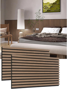 แผ่นผนังภายในทำจากไม้เนื้อแข็งกันน้ำกันเสียงแผ่นผนังตกแต่งที่ทันสมัยเรียบง่าย - Product Image 2