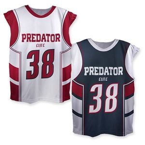 Conjuntos de uniformes deportivos de verano de talla grande Reversible del fabricante, ropa deportiva transpirable cómoda de Lacrosse sin mangas estampada - Product Image 1