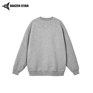 Custom Men's Polyester/Cotton Crew Neck Fleece Pullover Sweatshirt Eco-Friendly Windproof Winter Streetwear Solid Casual Regular - Product Image 4
