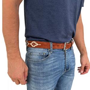 2025 calidad superior Venta caliente personalizado al por mayor ecuestre montar a caballo hombres cinturón de cuero de alta calidad - Product Image 3