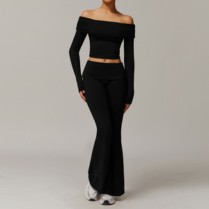 Conjunto de yoga para mujer transfronterizo Ropa informal y deportiva cómoda para correr y hacer ejercicio - Product Image 5