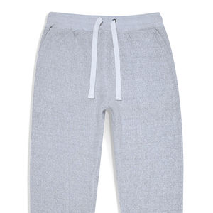 Customizable Grey Texture Sweatpants Casual Polyester Cotton <b>Trouser</b> <b>Elastic</b> <b>Waist</b> Comfortable Flat Front Straight Style Vintage - Product Image 2