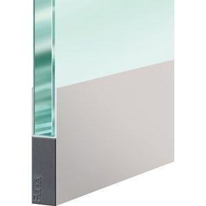 Sello de Puerta de Aluminio KG-F8, 959 mm de Longitud, Anodizado Plateado, de Una Sola Cara, para Puertas de Vidrio PLANET - Product Image 3