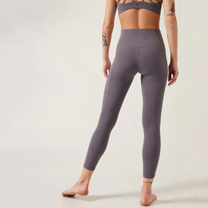 Legging respirant de haute qualité pour femmes du fabricant professionnel collants de Logo de taille décontractée pour la gymnastique Yoga course vêtements de Fitness - Product Image 4