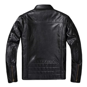 Chaqueta Bomber de Cuero Genuino 100% para Hombre, Diseño Personalizado con Logotipo, Alta Calidad, Última Moda, Estilo Casual Vintage con Patrón de Camuflaje - Product Image 2