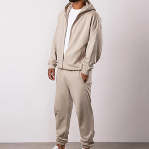 Conjunto de chándal personalizado para hombre al por mayor con logotipo, pantalones deportivos y sudadera con capucha para compradores al por mayor - Product Image 3