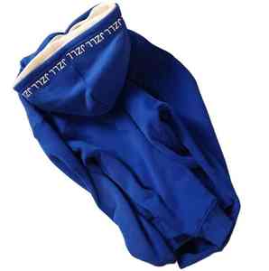 New <b>Trendy</b> Double Hooded Hoodie Embroidery Patches <b>Hoodies</b> Drop Shoulder Hoodie Men - Product Image 6